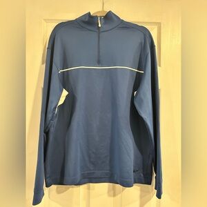 Nike Jacket Men's Size Large Nike Golf Fit Dry Blue Caddying Course Cold Weather